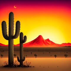 Serenity in the Desert" (Generative AI, Generative, AI)