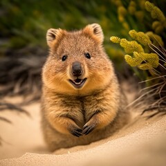 Obraz premium Quokka smiling