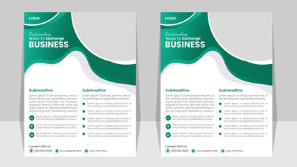 Corporate creative colorful business flyer abstract,vector, template design