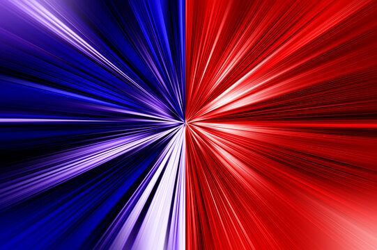 Abstract radial zoom blur surface in dark red and dark lilac tones. Bright bicolor background with radial, radiating, converging lines.  - Powered by Adobe