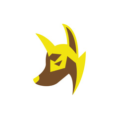 Thunder Dog Logo. Simple, modern, unique, character.