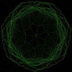 Abstract background 3D illustration, fantastic fractal texture, digital illustration for creative graphic design for wallpaper, poster, banner, drawing, ornament