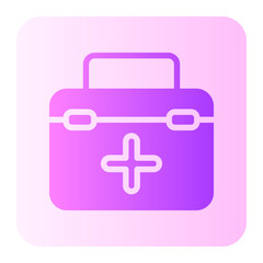 first aid kit gradient icon