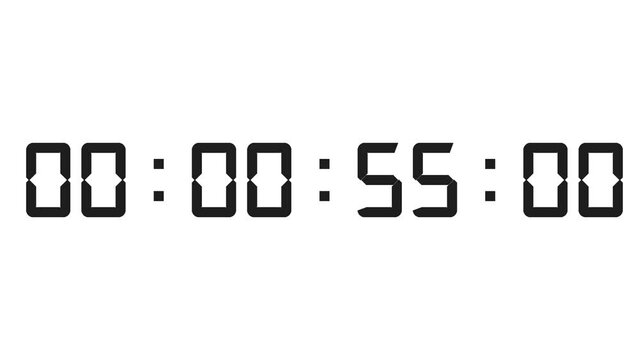 digital number countdown 