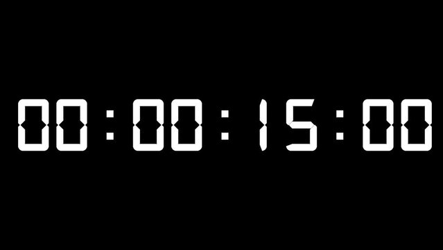 digital number countdown 