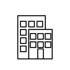 Building Line Icon