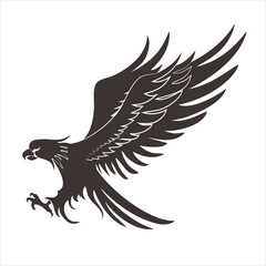 eagle with wings.eagle tattoo design.eagle tattoo vector.