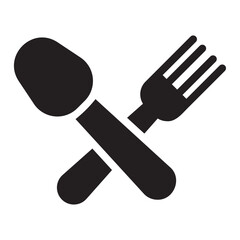 cutlery glyph icon