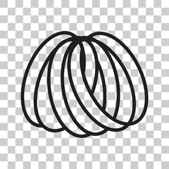 illustration of ring icon with squares object