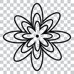 vector illustration of abstract floral icon