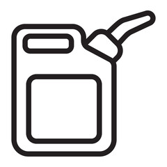 oil bottle line icon