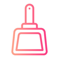 Obraz premium dustpan gradient icon