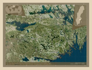 Sodermanland Sweden Highres Satellite Labelled