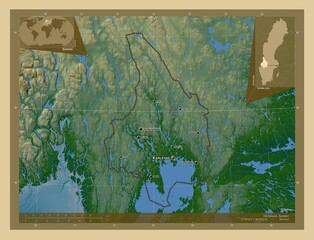 Varmland Sweden Physical Labelled Points