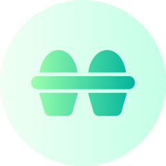 egg carton gradient icon