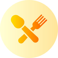 cutlery gradient icon