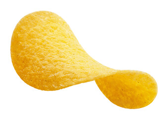 Delicious potato chip cut out