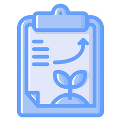 Clipboard icon for technology, gardening, farming, industry, agriculture and internet of think