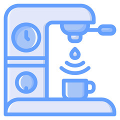 Coffee maker icon for home, smart, control, technology, internet, network, wireless and innovation