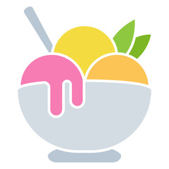 Fototapeta premium ice cream in bowl