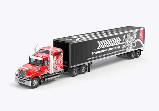 Heavy Truck Mockup
