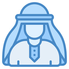 Muslim icon for islamic, ramadan, muslim, mubarak, eid, religion and muslim