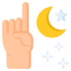 Tauhid icon for islamic, ramadan, muslim, mubarak, eid, religion and muslim