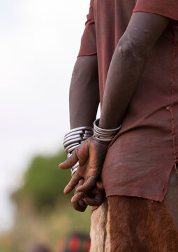 Bashada Tribe Woman Hands During A Bull Jumping Ceremony, Dimeka, Omo Valley, Ethiopia.