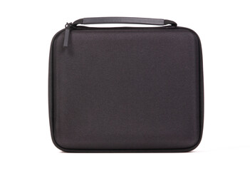 Black gift box isolated on white