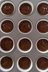 Chocolate strawberry cupcakes