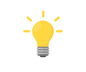 Idea lamp, innovative idea, light bulb logo design. Lamp concept. Light bulb. Glowing light bulb, inspiration. Concept of idea and choosing successful idea vector design and illustration.