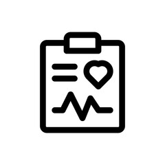 medical report line icon