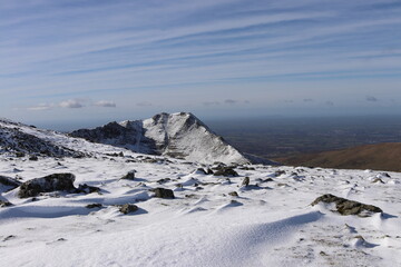 Snowdonia winter carneddau wales