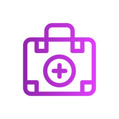 first aid kit gradient icon