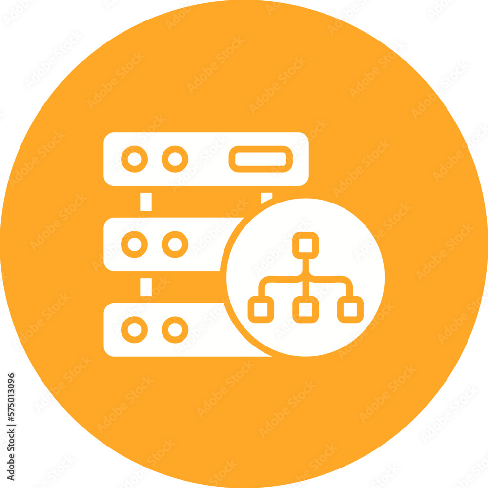 Poster database architecture icon