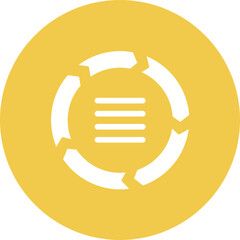 Circle Arrow Process Icon