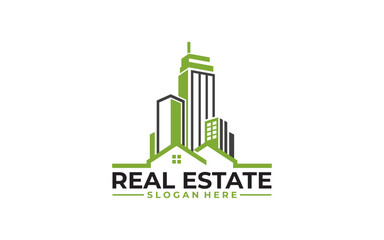 Obraz premium Real Estate Vector Logo Design Template