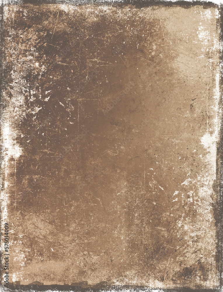 Wall mural Dark beige rough grunge effect background