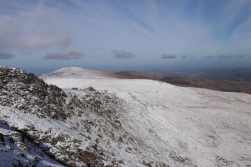 Snowdonia winter carneddau wales