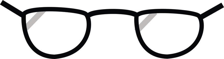 vector eps simple eyeglass design easy to edit