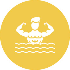 Obraz premium Water Aerobics Icon