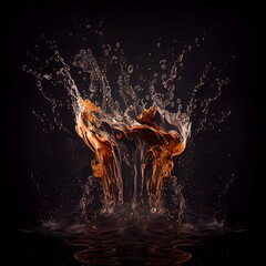 Fototapeta premium Splashing water - abstract splash on a clean background
