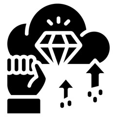 Motivation icon for business, company, corporate, industry, finance and employment