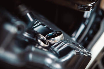 hands, wedding rings and marriage vows