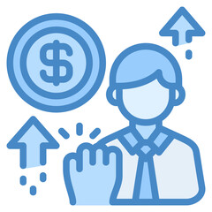 Motivation icon for business, company, corporate, industry, finance and employment