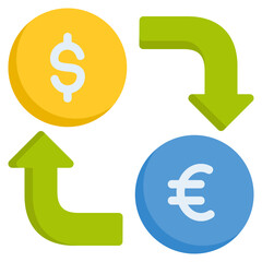 Money exchange icon isolated useful for business, company, corporate, finance, business, money, bank, coin, exchange, currency, growth and all project design element