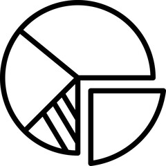 Pie cart icon isolated useful for business, company, corporate, finance, business, money, bank, coin, exchange, currency, growth and all project design element