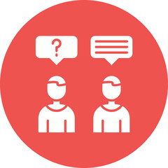 Fototapeta premium Discussion Icon