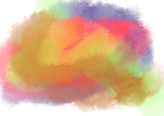 abstract watercolor with transparent background 