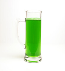 Happy St Patricks Day, Green beer on a bright background